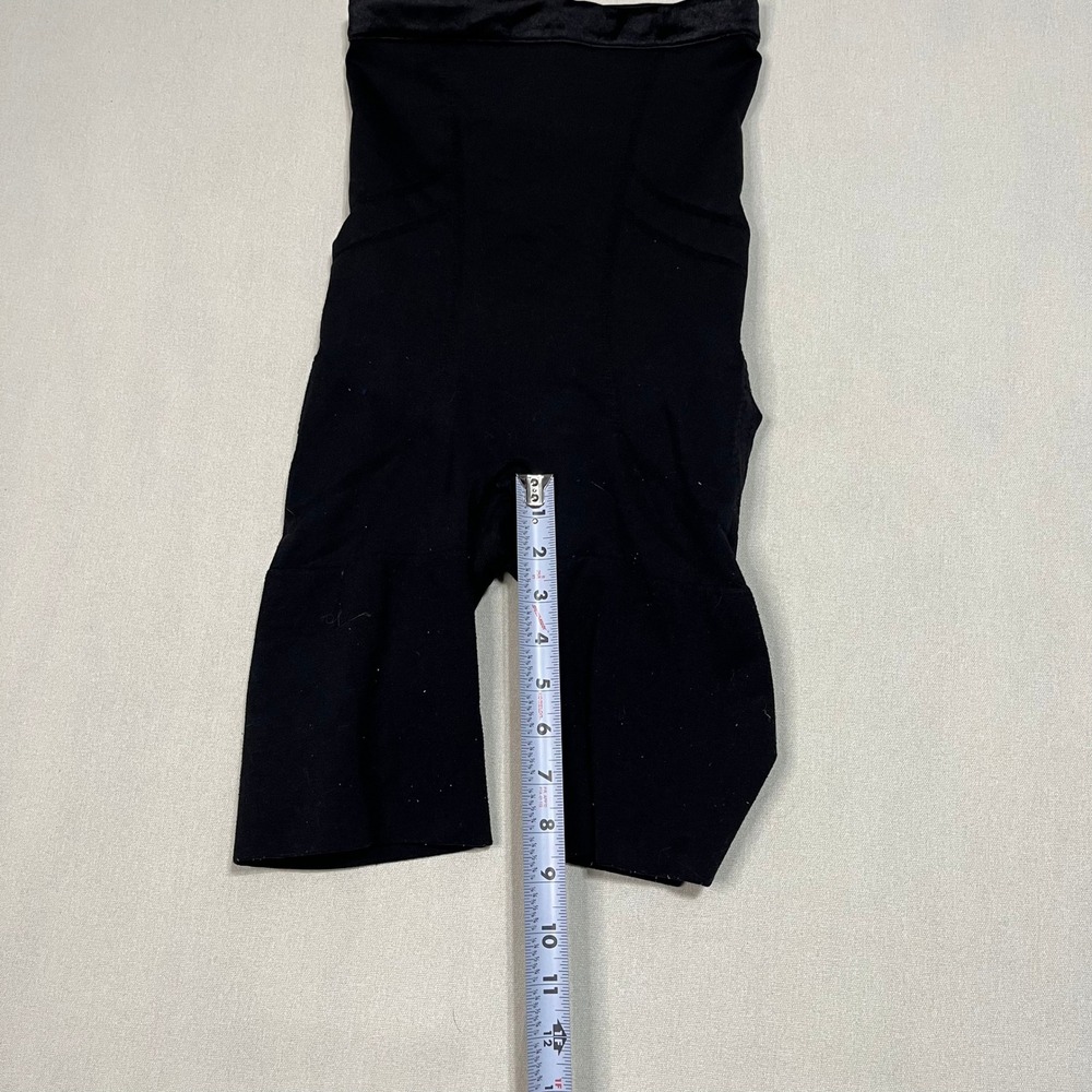 SPANX Women's Black Shapewear Shorts High Waist Smoothing Slimming Tummy Control - Picture 7 of 8